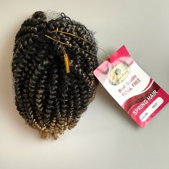 SPRING TWIST CROCHET HAIR EXTENSIONS 1B/27 - Picture 2 of 7